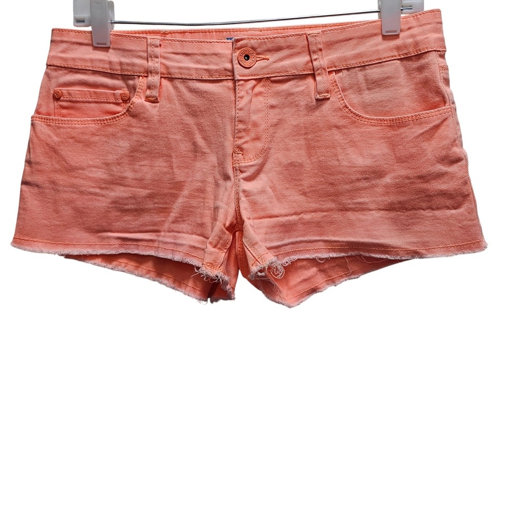 Y2K Inspired Coral Cut Off Shorts.  Festival Boho Beachy Size 7